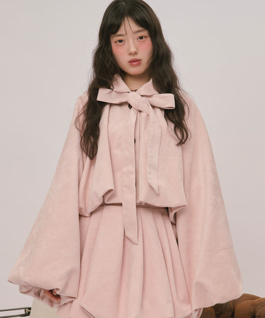 fake suede balloon jacket / フェイクスウェードバルーンジャケット