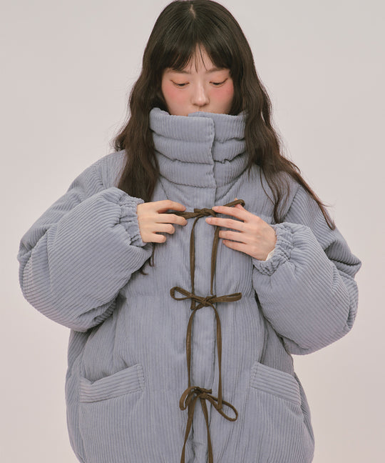 【予約商品】ribbon padding blouson / リボンパディングブルゾン
