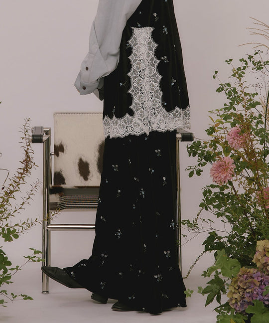 velours assort frill pants / ベロアアソートフリルパンツ