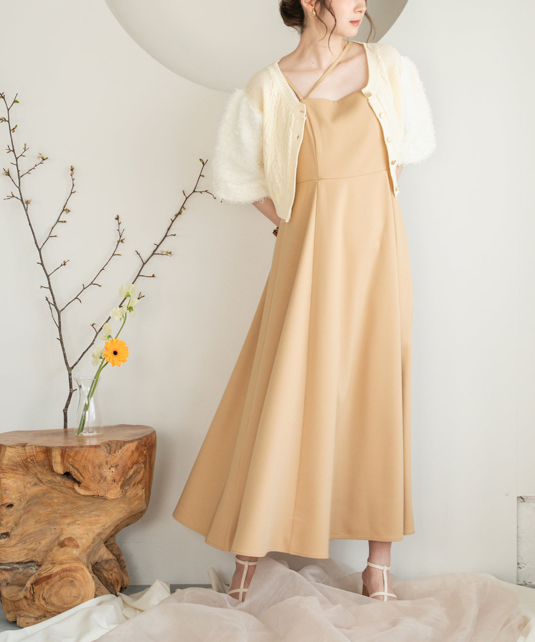 ワンピース philme cross ribbon onepiece beige philme 23 AW 2nd pop-up store 【 過去人気アイテム 】 | philme