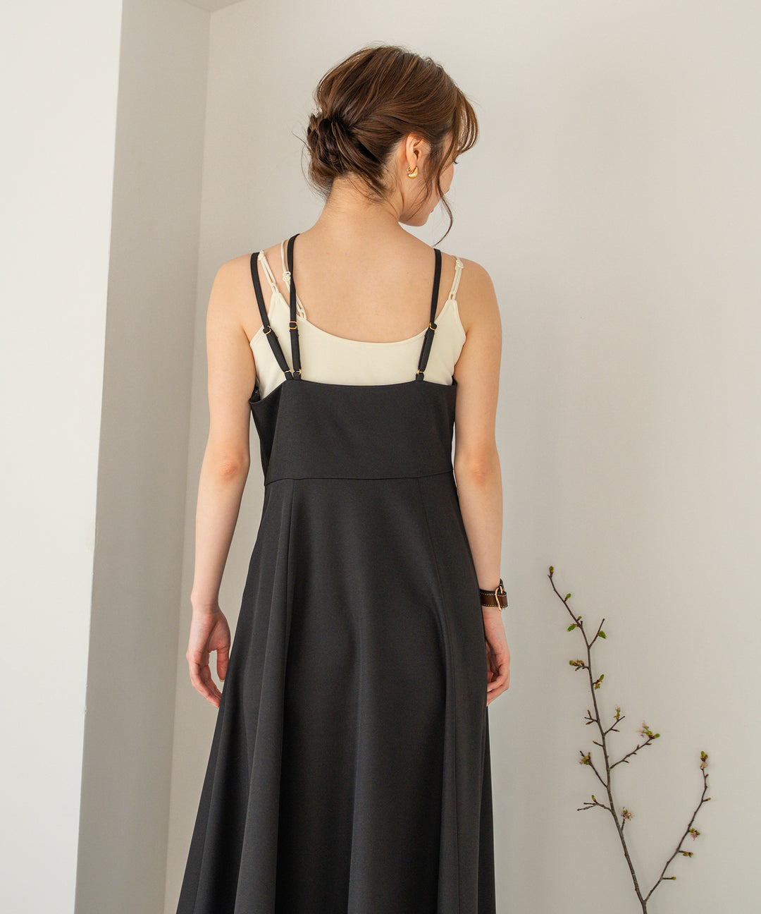 レディース mideal マイディール クロスフレアキャミワンピース cross flare cami onepiece / クロスフレアキャミワンピース