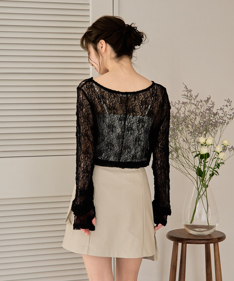 2way layered skirt pants / 2ウェイレイヤードスカパン