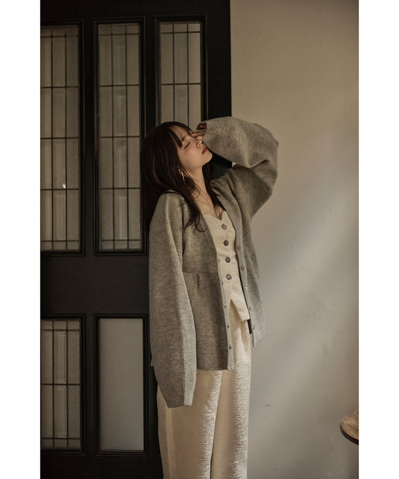 peplum design cardigan / ペプラムデザインカーディガン