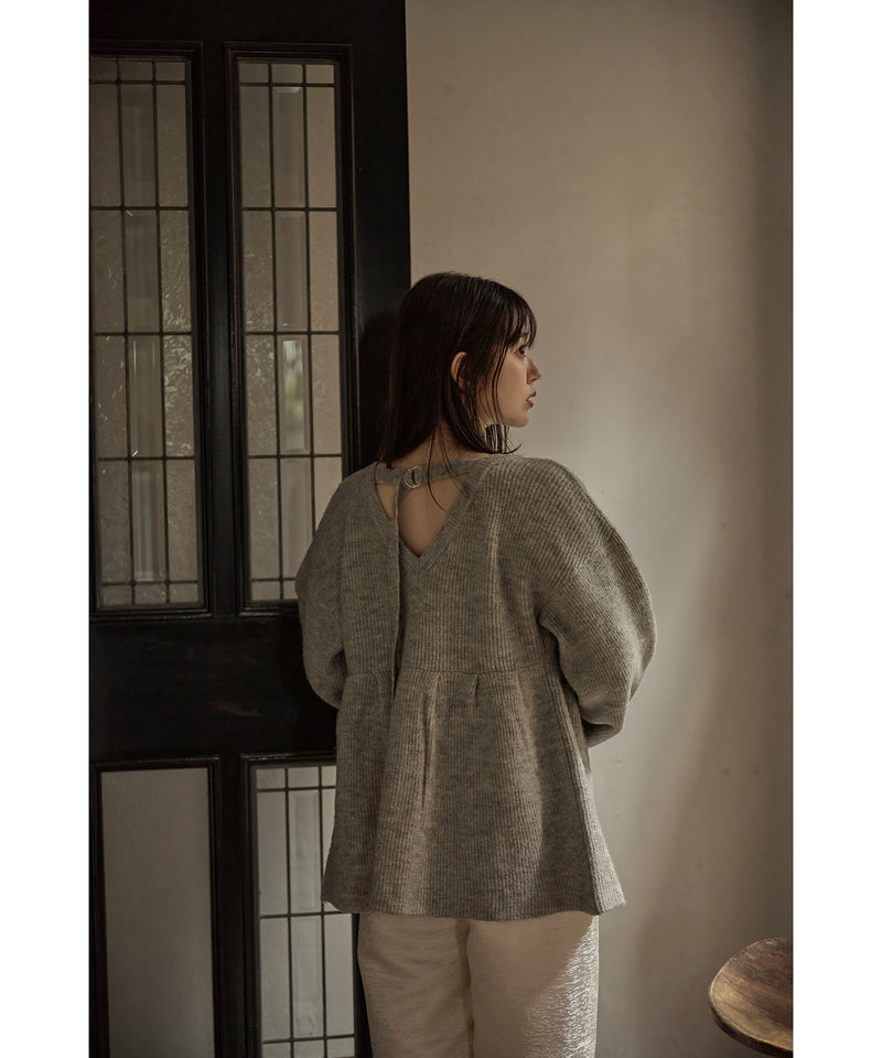 peplum design cardigan / ペプラムデザインカーディガン