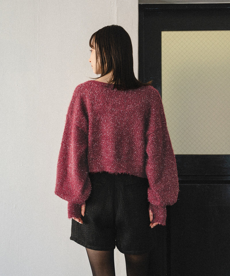 glitter knit ensemble / グリッターニットアンサンブル