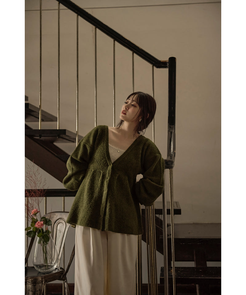 peplum design cardigan / ペプラムデザインカーディガン