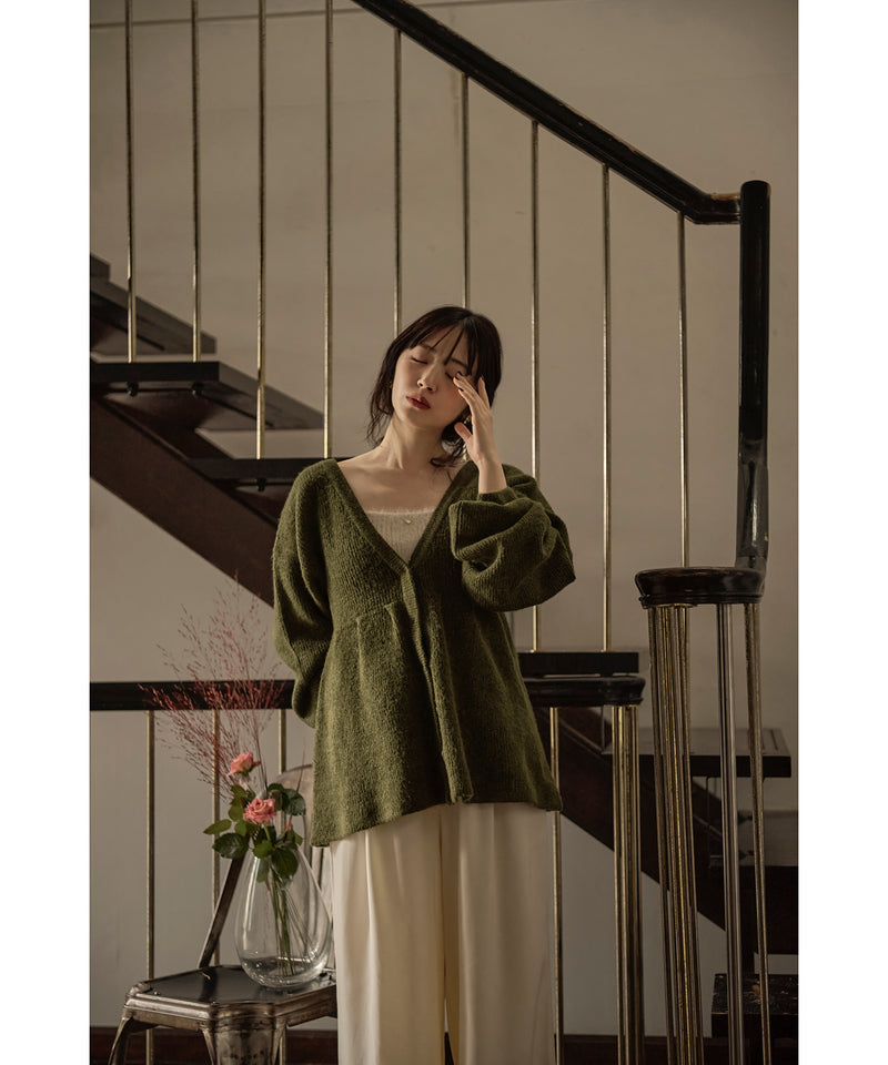 peplum design cardigan / ペプラムデザインカーディガン