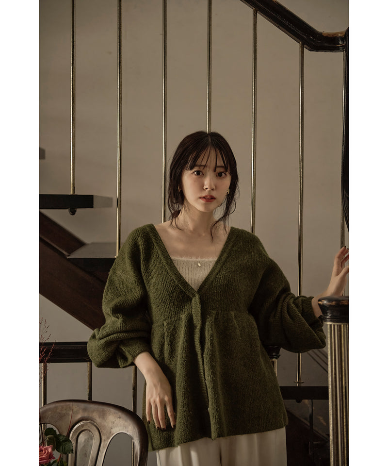 peplum design cardigan / ペプラムデザインカーディガン