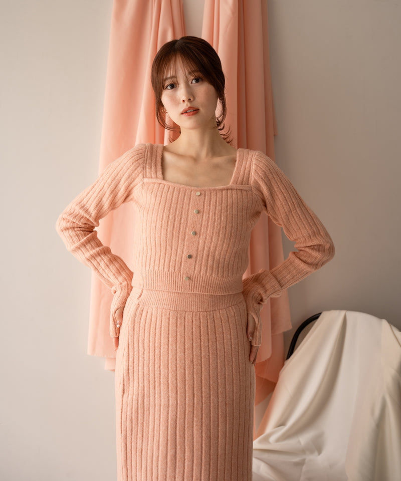 shaggy bolero × knit set up / シャギーボレロ × ニットセットアップ