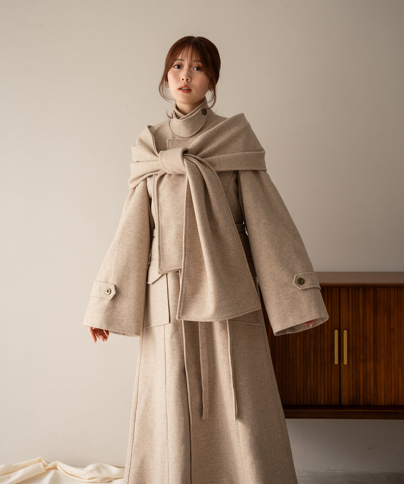 shawl long coat / ショールロングコート – favclo.