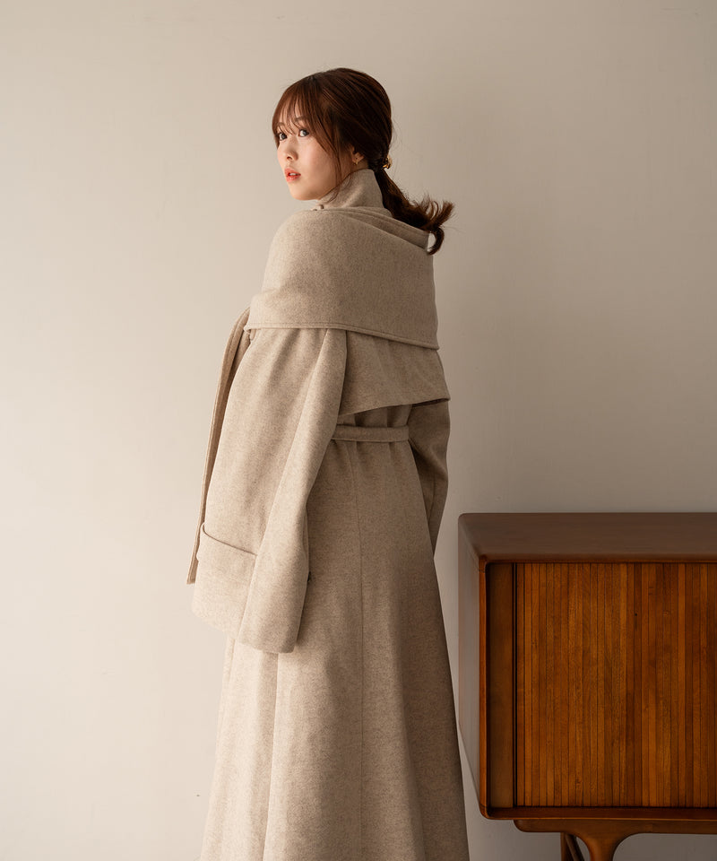 shawl long coat / ショールロングコート