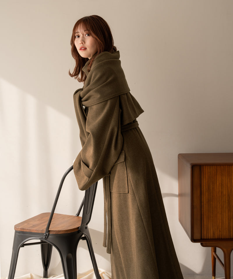 shawl long coat / ショールロングコート