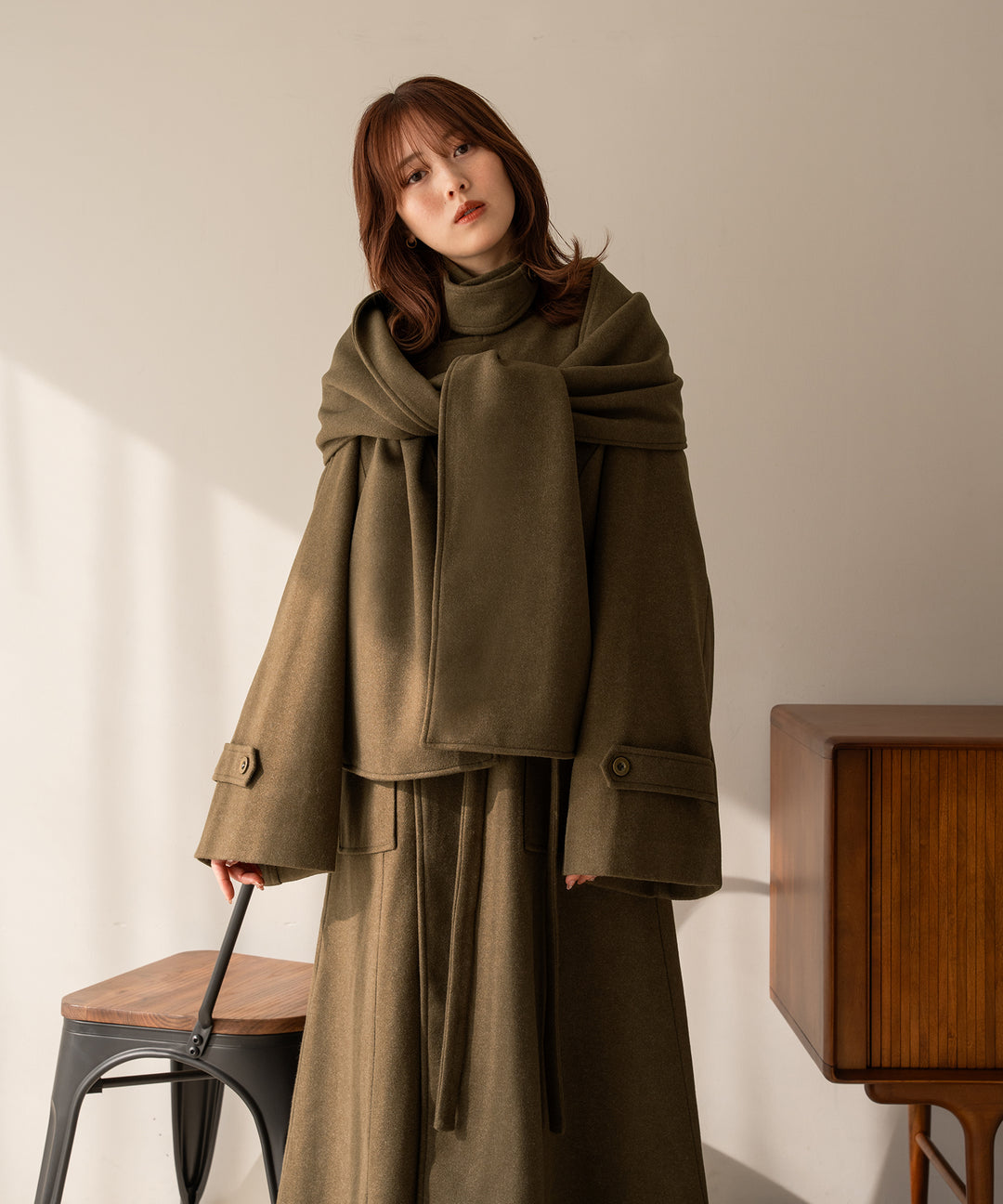 shawl long coat / ショールロングコート – favclo.