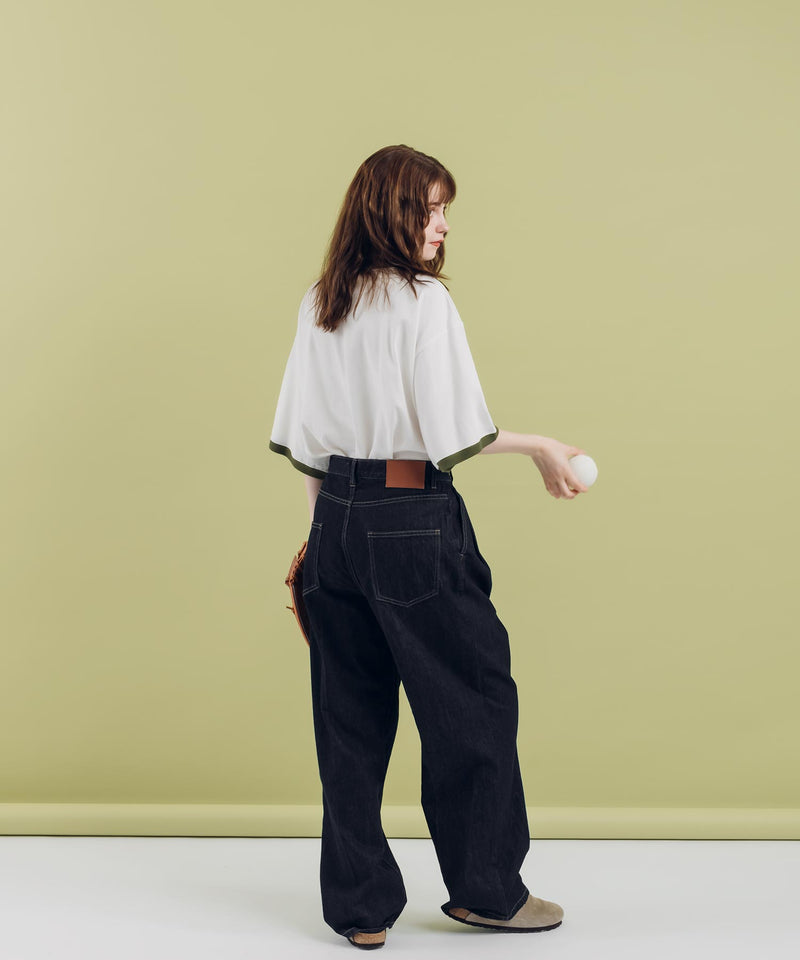 CENTER PRESS DENIM PANTS