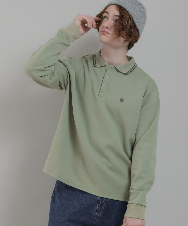 MOSS STITCH POLO SHIRT