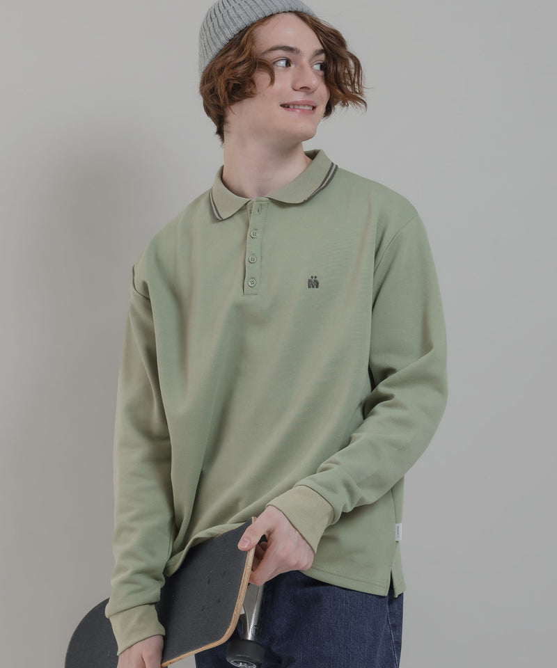 MOSS STITCH POLO SHIRT