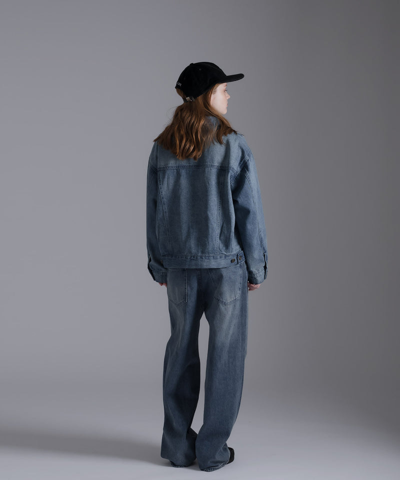 [SET UP可能] STRAIGHT DENIM PANTS