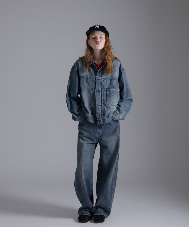 [SET UP可能] STRAIGHT DENIM PANTS