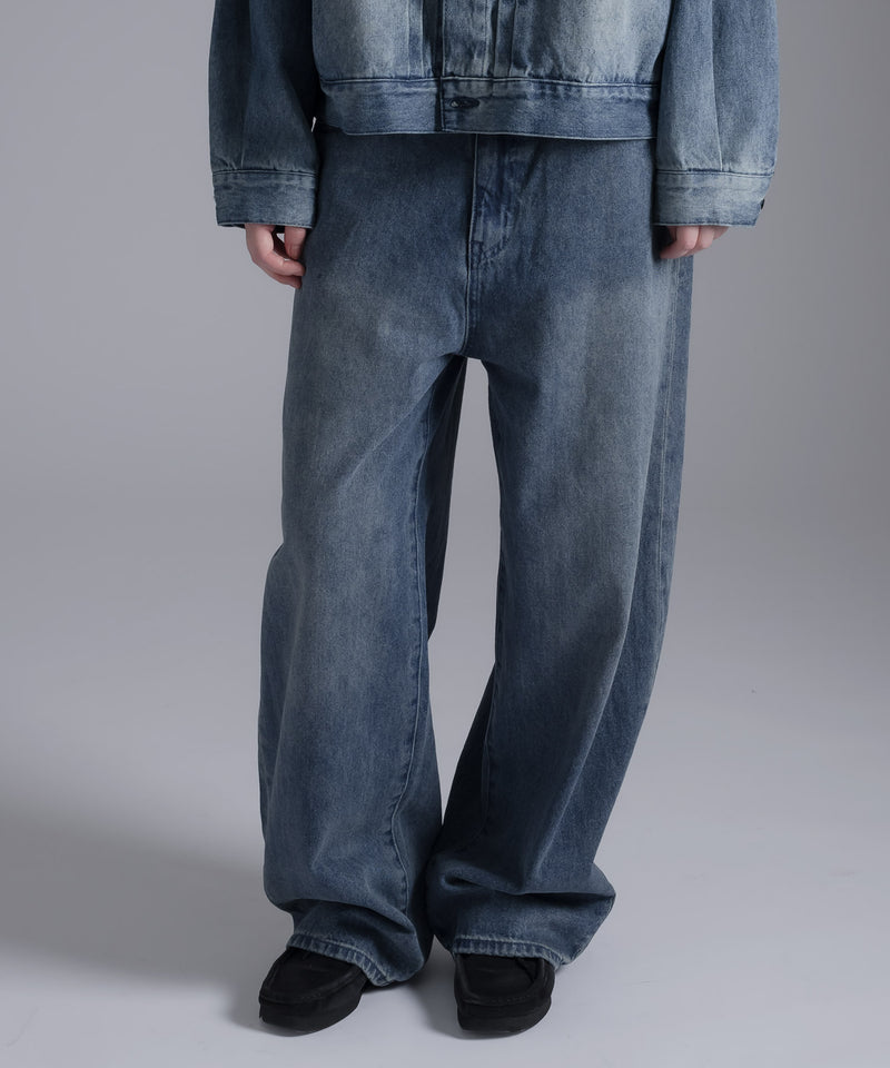 [SET UP可能] STRAIGHT DENIM PANTS