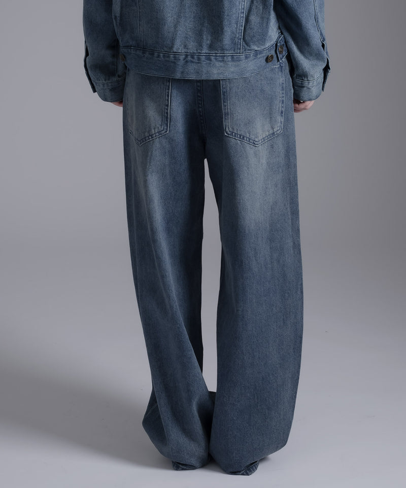 [SET UP可能] STRAIGHT DENIM PANTS