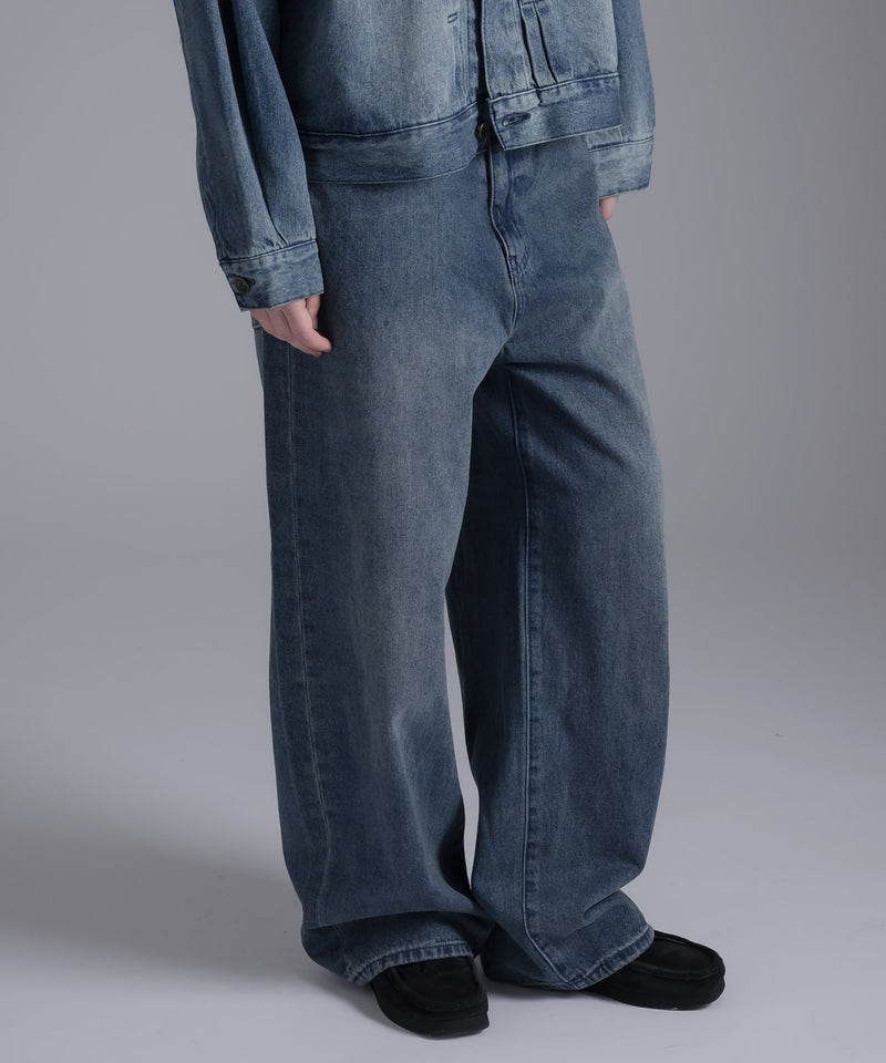 [SET UP可能] STRAIGHT DENIM PANTS