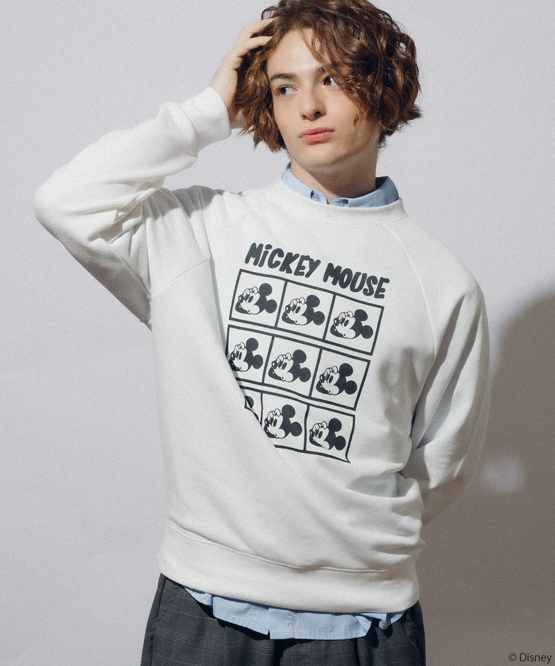 【DISNEY】 MICKEY PRINT RAGLAN SWEAT SHIRT 2