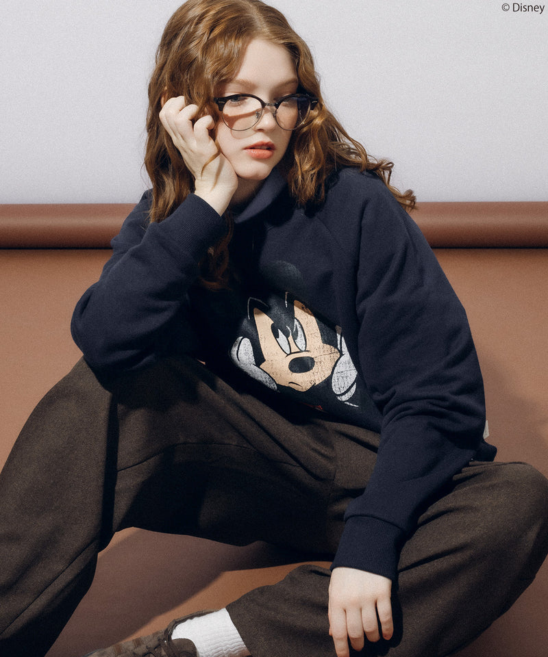 【DISNEY】 MICKEY / PRINT RAGLAN SWEAT SHIRT