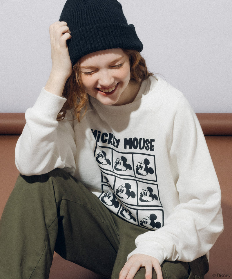 【DISNEY】 MICKEY PRINT RAGLAN SWEAT SHIRT 2