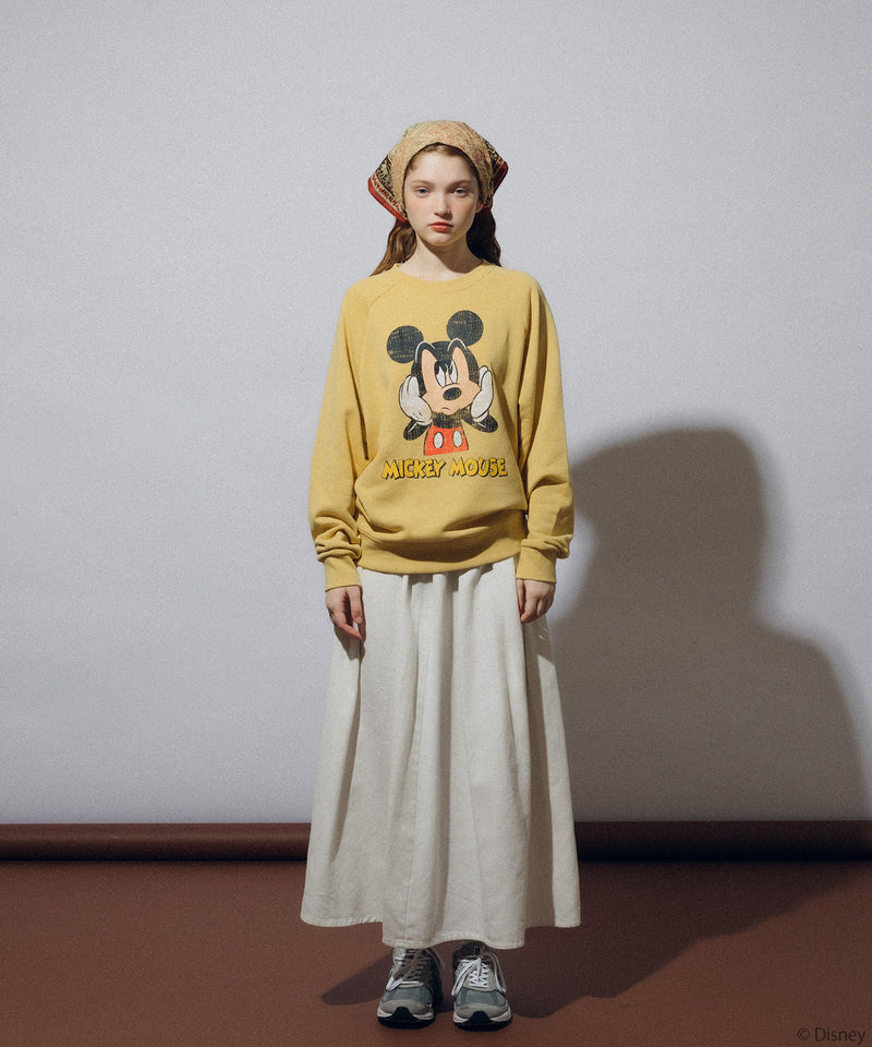 【DISNEY】 MICKEY / PRINT RAGLAN SWEAT SHIRT