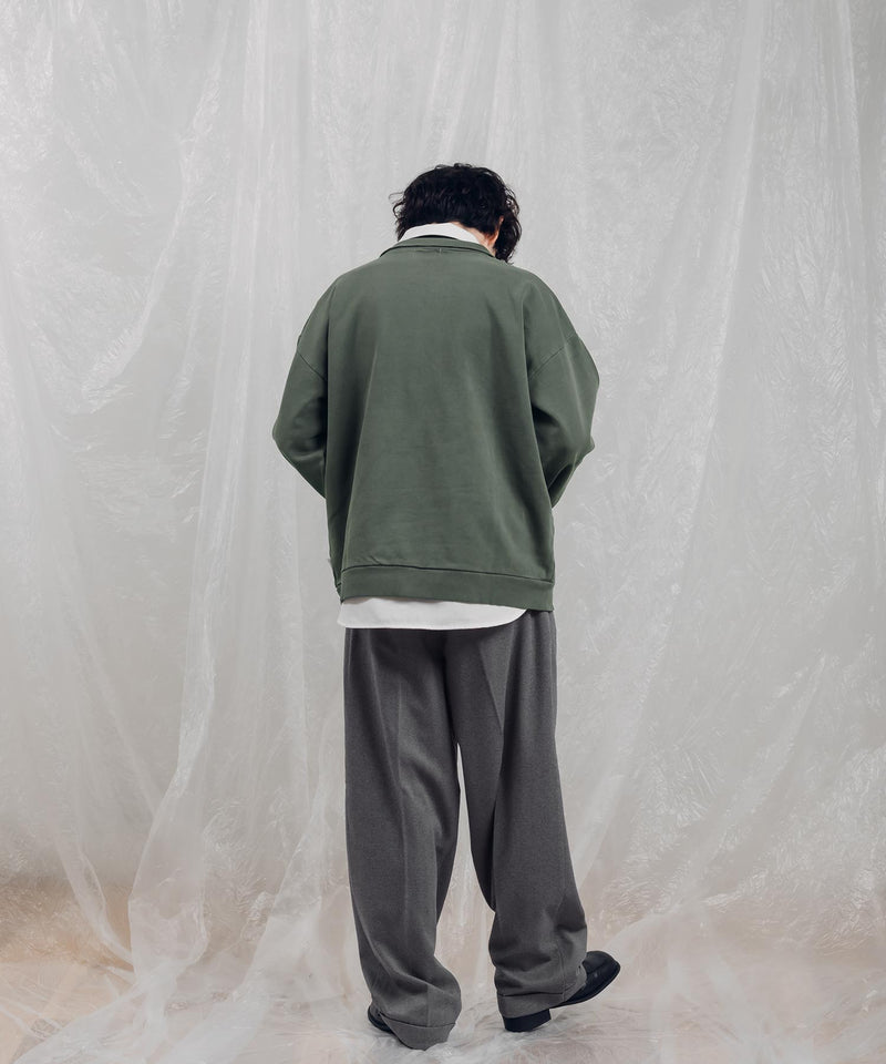 【一部予約商品】HALF ZIP PIGMENT SWEAT ※12月下旬予定