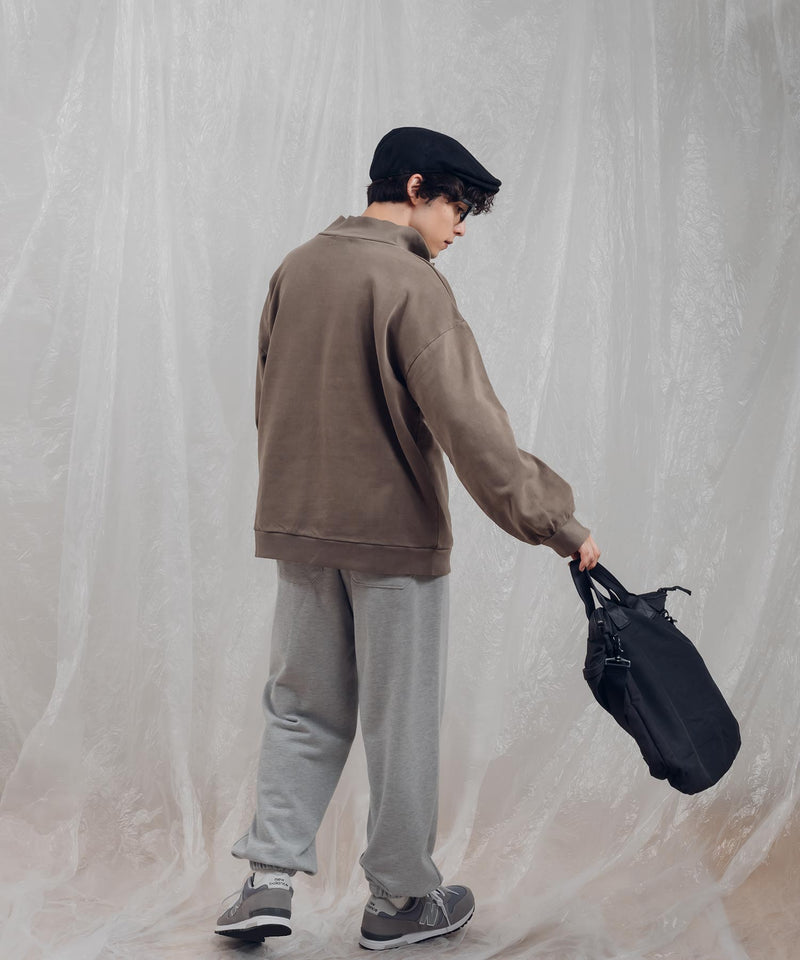 【一部予約商品】HALF ZIP PIGMENT SWEAT ※12月下旬予定