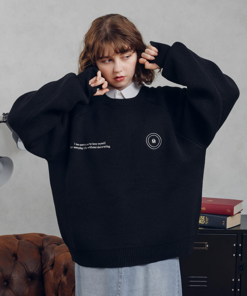 【予約商品】RAGLAN SLEEVE FINGER HOLE KNIT ※12月下旬予定