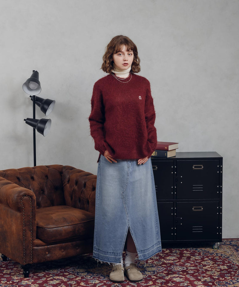 RIB TURTLE NECK KNIT