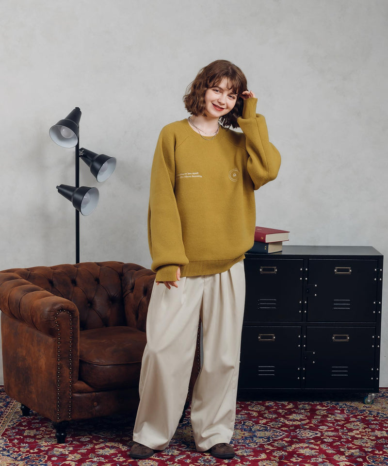 【予約商品】RAGLAN SLEEVE FINGER HOLE KNIT ※12月下旬予定