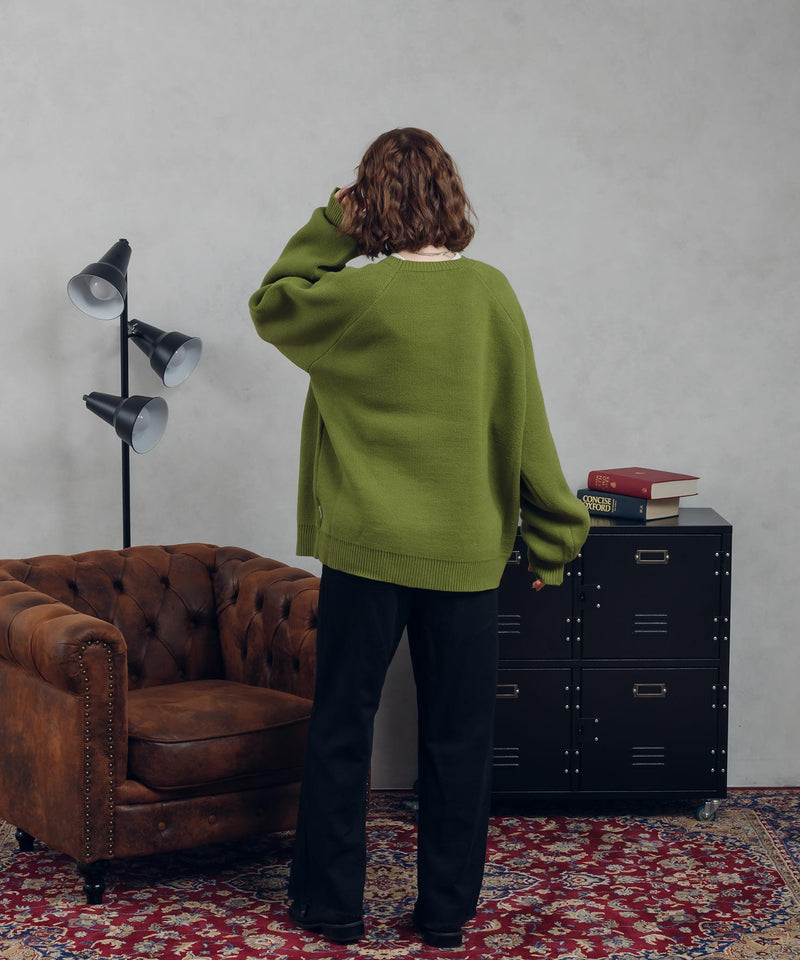 【予約商品】RAGLAN SLEEVE FINGER HOLE KNIT ※12月下旬予定