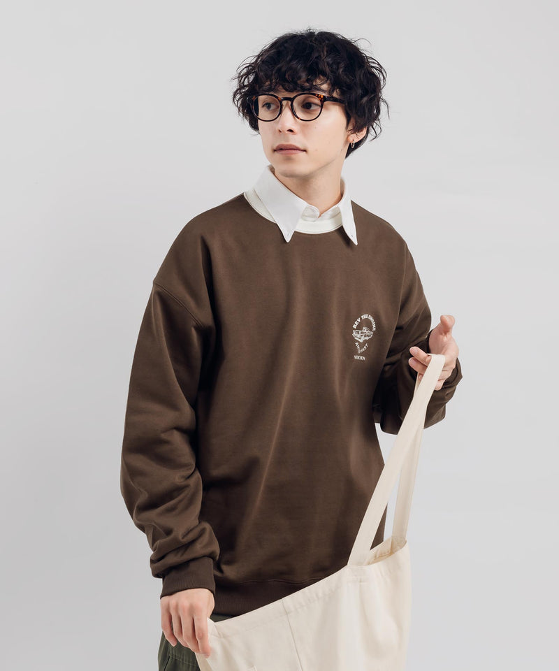CIRCLE PRINT SWEAT