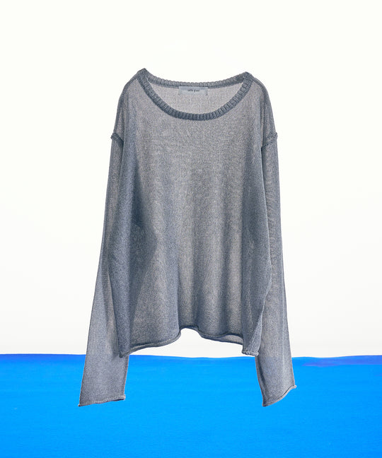 【selleglant｜セレグランテ】MELANGE MESH PULLOVER KNIT/メランジメッシュプルオーバーニット