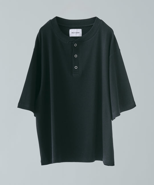 【selleglant｜セレグランテ】RING BUTTON HENLEY NECK T-SHIRT リングボタンヘンリーネックTシャツ