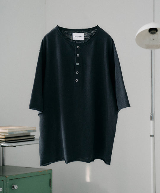 HENRY NECK SLUB T-SHIRT / ヘンリーネックスラブTシャツ