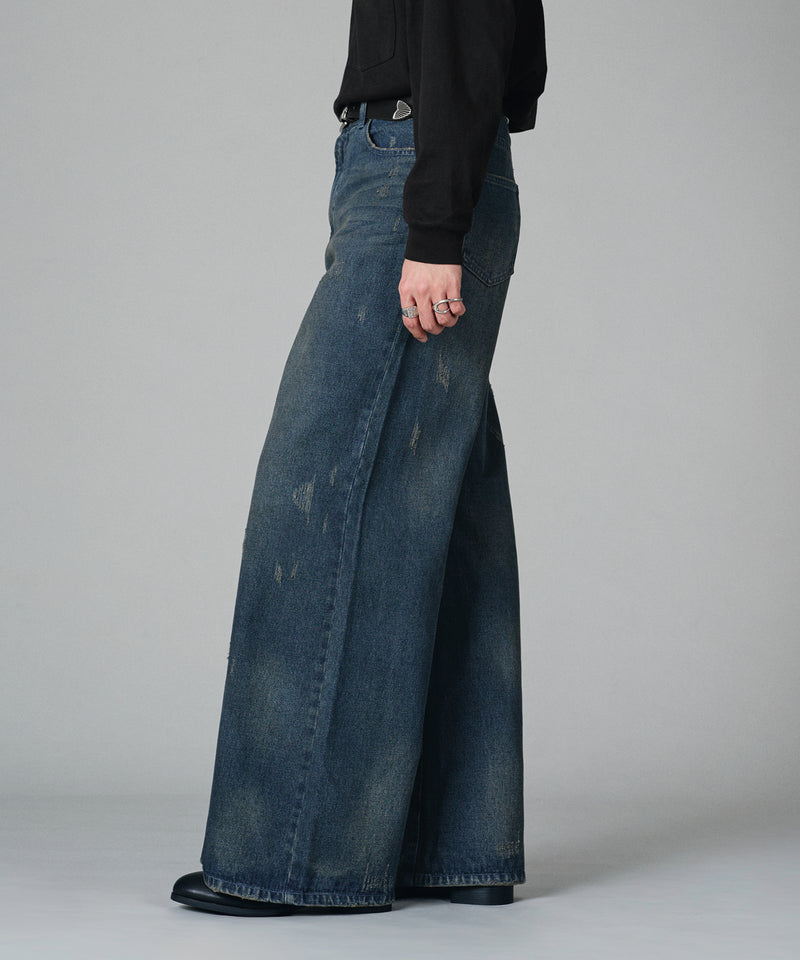 【selleglant｜セレグランテ】VINTAGE LIKE WIDE DENIM PANTS/ヴィンテージライクワイドデニムパンツ