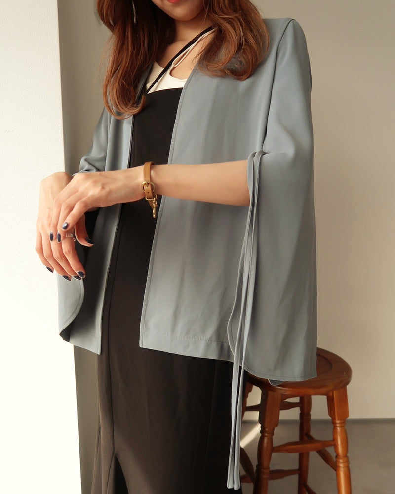 ribbon shirt jacket / リボンシャツジャケット – favclo.