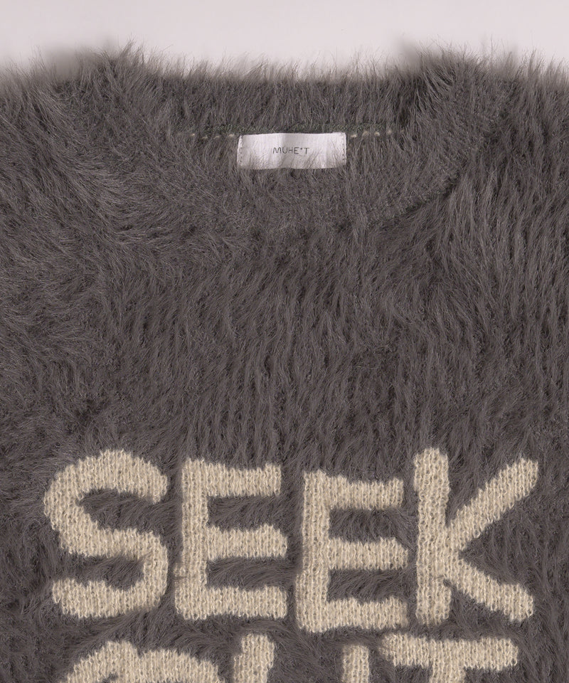 LOGO SHAGGY KNIT