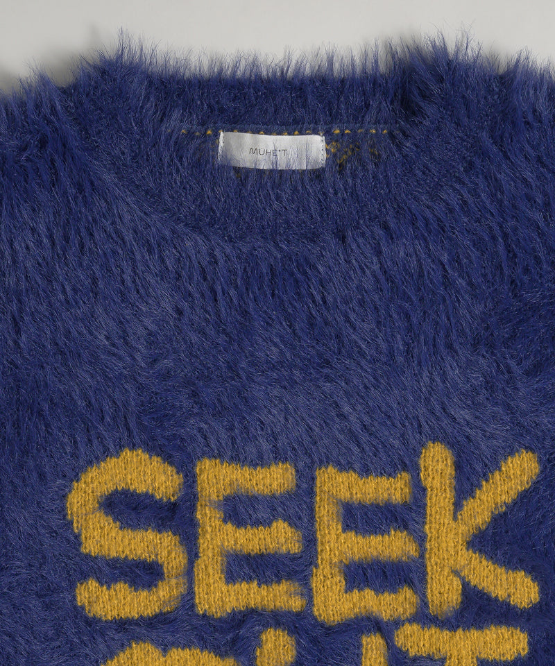 LOGO SHAGGY KNIT