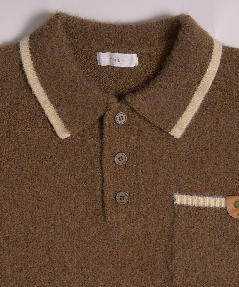 BRUSHED COLOR KNIT POLO