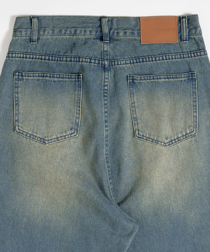 SLASH POCKET DENIM PANTS