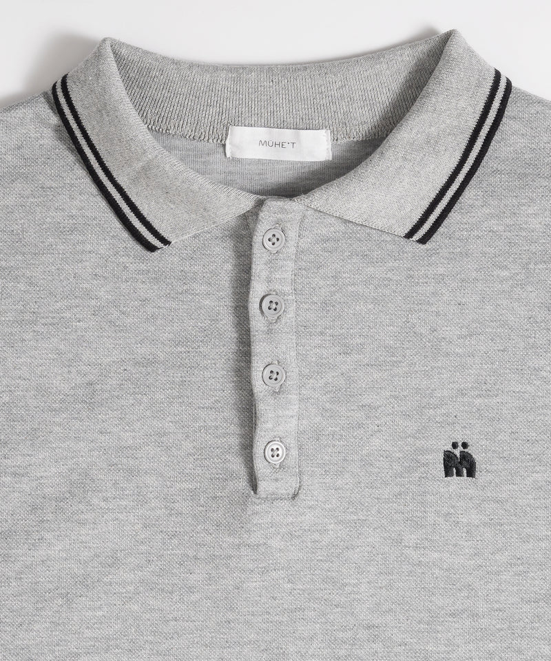 MOSS STITCH POLO SHIRT