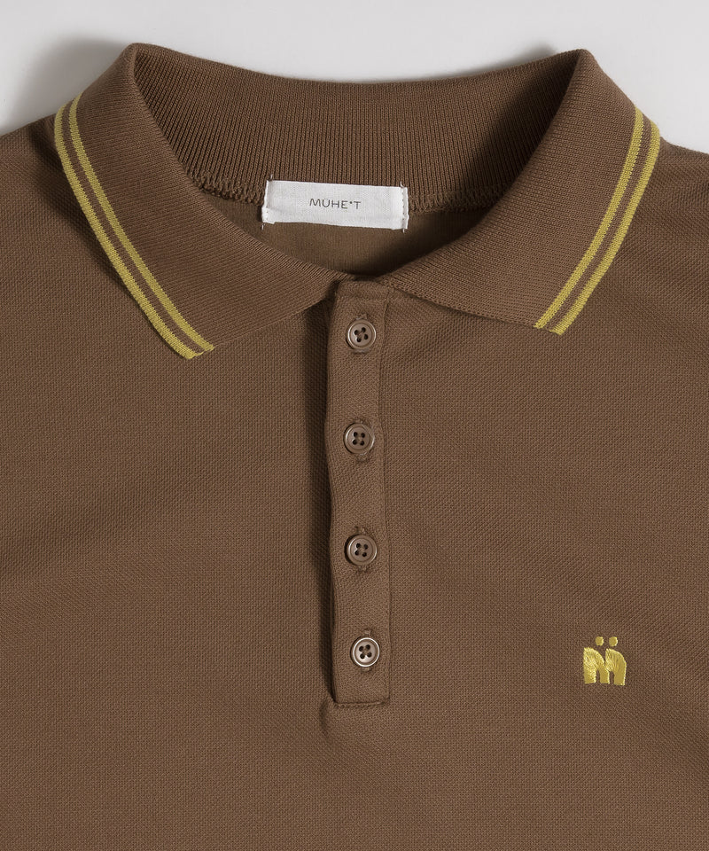 MOSS STITCH POLO SHIRT