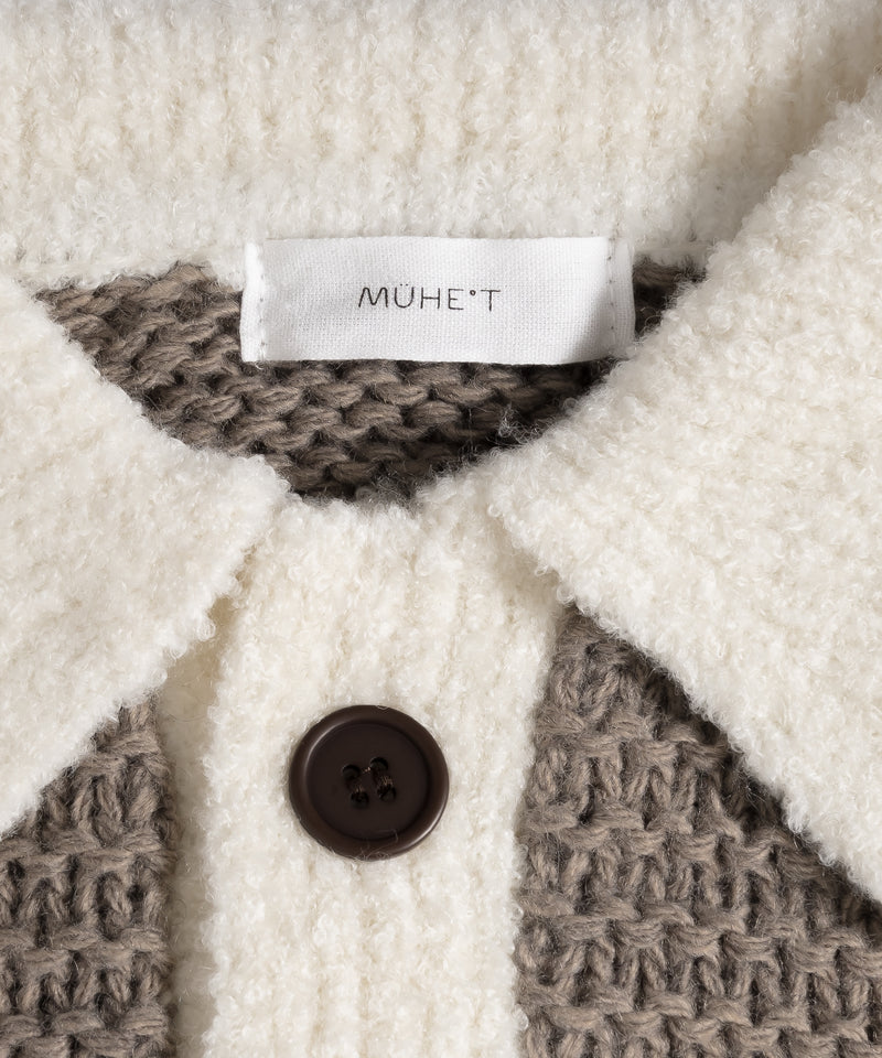 GARTER STITCH POLO KNIT