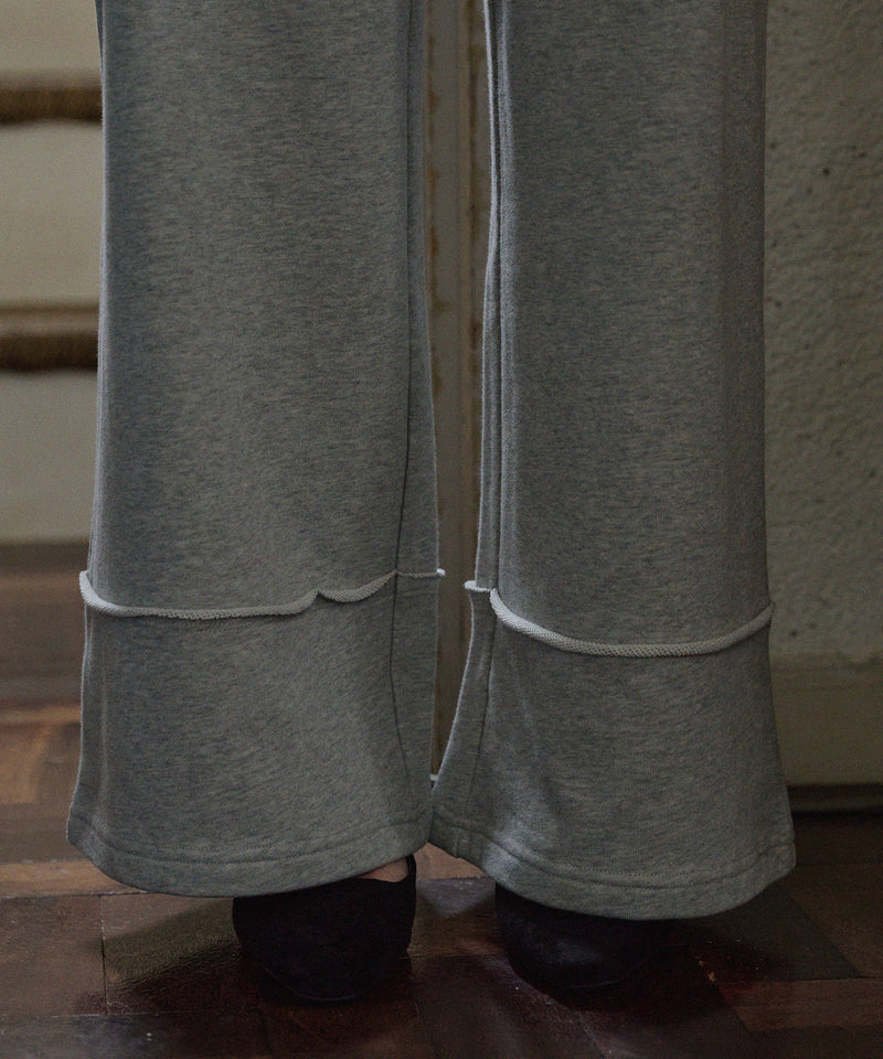 cut out design  sweatshirt pants / カットアウトデザインスウェットパンツ