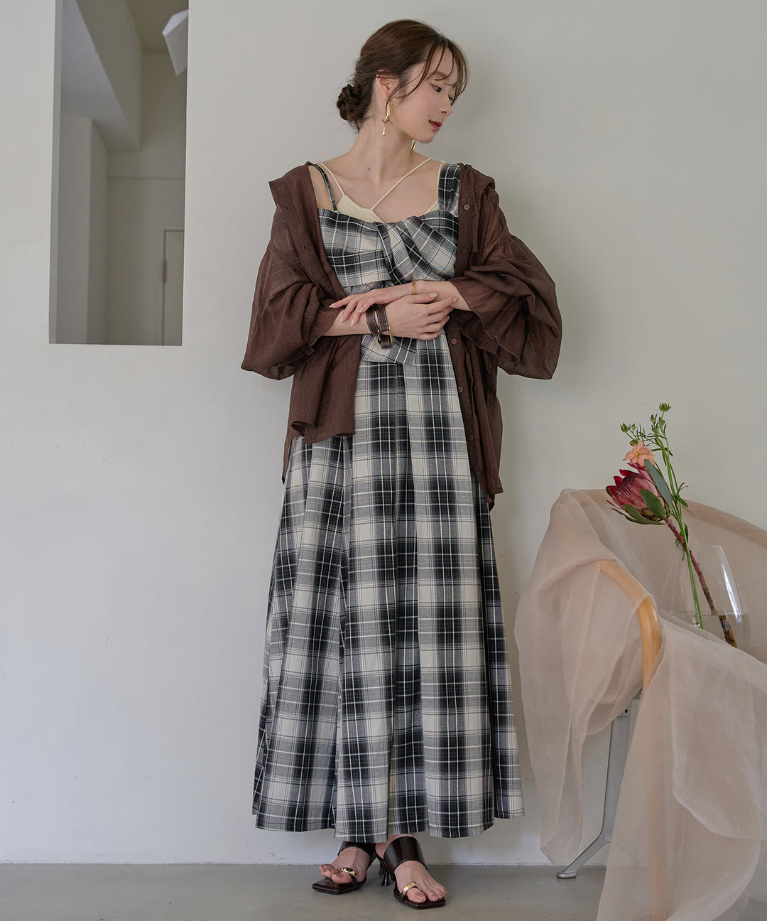 ribbon design one shoulder onepiece / リボンデザインワンショルダー